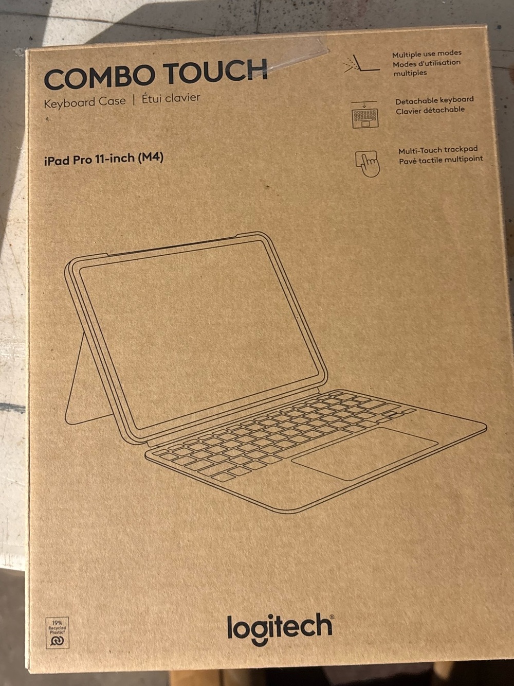 Logitech Combo Touch Keyboard Case - Black,Bluetooth Keyboard Case for iPad Pro